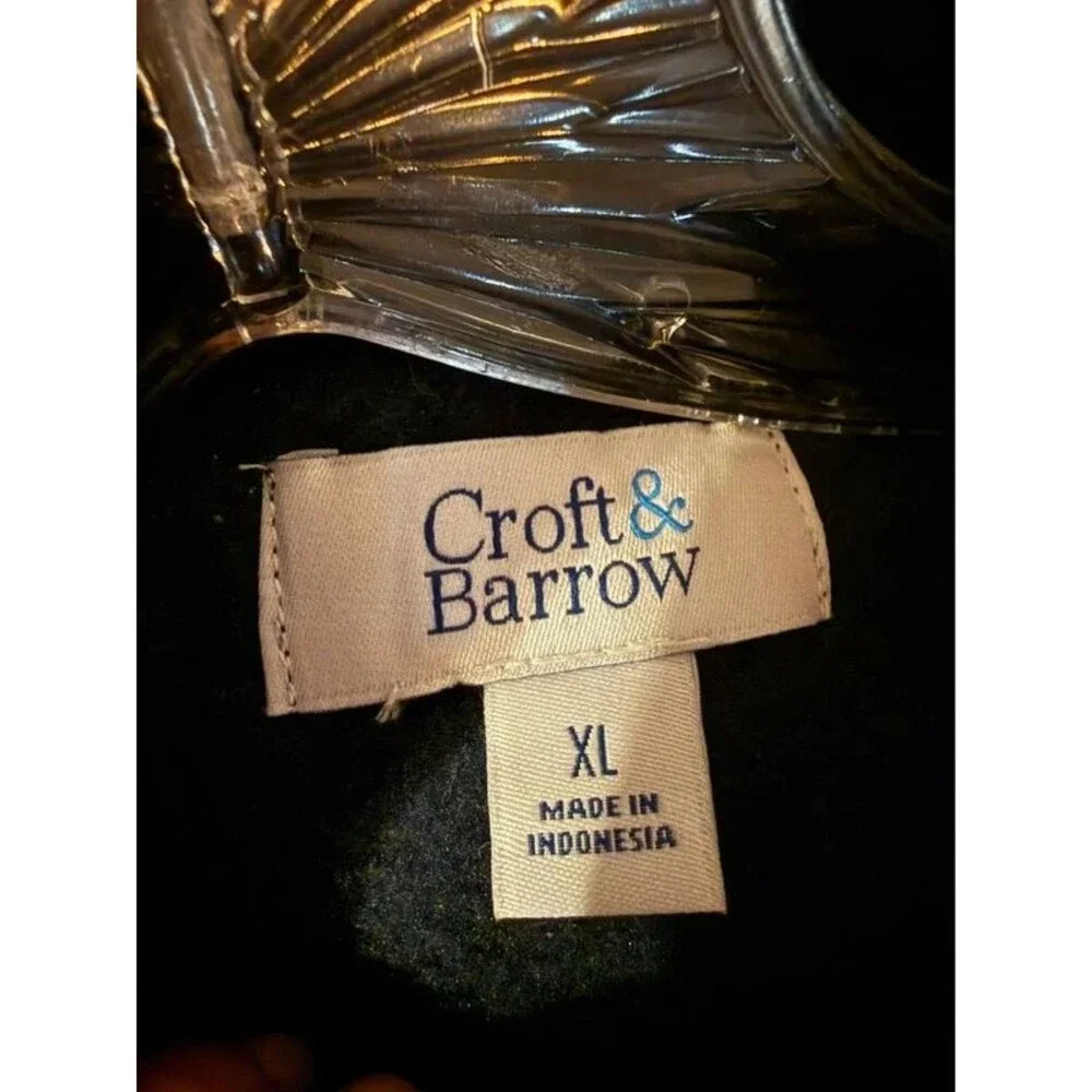Men’s navy blue - fleece zip up- Croft and barrow XL